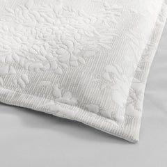 Chloe Jersey Jacquard Quil cover set Ivory