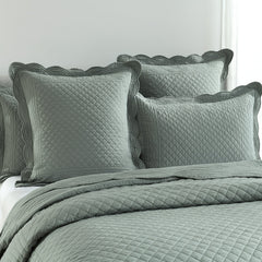 Scallop Jacquard Coverlet Set Juniper