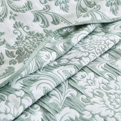 Tahlia Jacquard Coverlet Set Jade