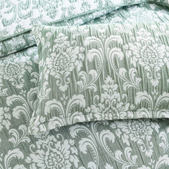 Tahlia Jacquard Coverlet Set Jade