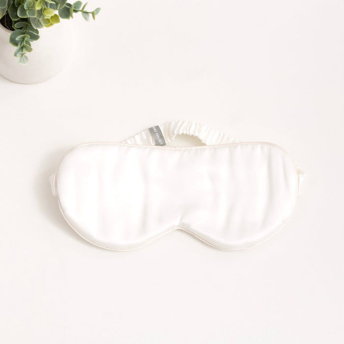 Silk Eye Mask White