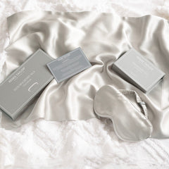 Silk Eye Mask Silver