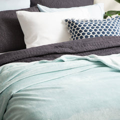 Plush Velvet Blanket Blue