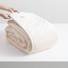 Heston Sherpa Velvet Blanket Stone