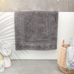 Bath Mat Soho Cotton Reversible in Nickel