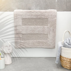 Cotton Reversible Bath Mat Retreat Sand