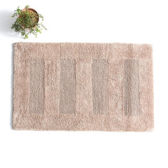 Cotton Reversible Bath Mat Retreat Mocha