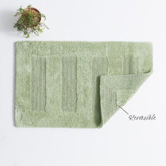 Cotton Reversible Bath Mat Retreat Khaki