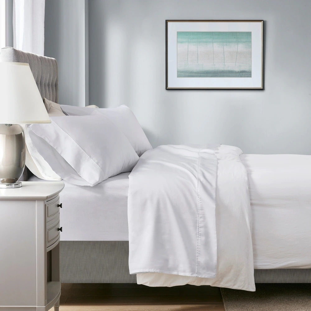 700 TC Tencel Lyocell Fibre Cotton Sheet Set White