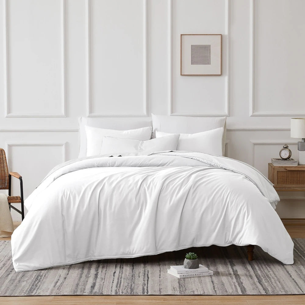700 TC Tencel Lyocell Fibre Cotton Quilt Cover Set White