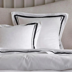 Cloud Egyptian Cotton 1000 Thread Count Sheet Set White & Charcoal