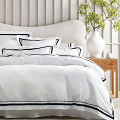 Cloud Egyptian Cotton 1000 Thread Count Sheet Set White & Charcoal