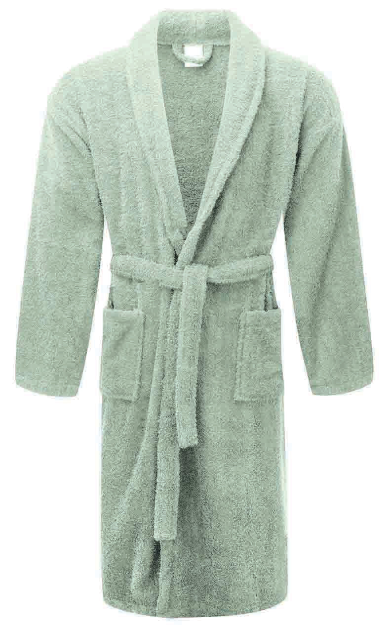 Chalet Robe Quick Dry Terry Cotton Eucalyptus