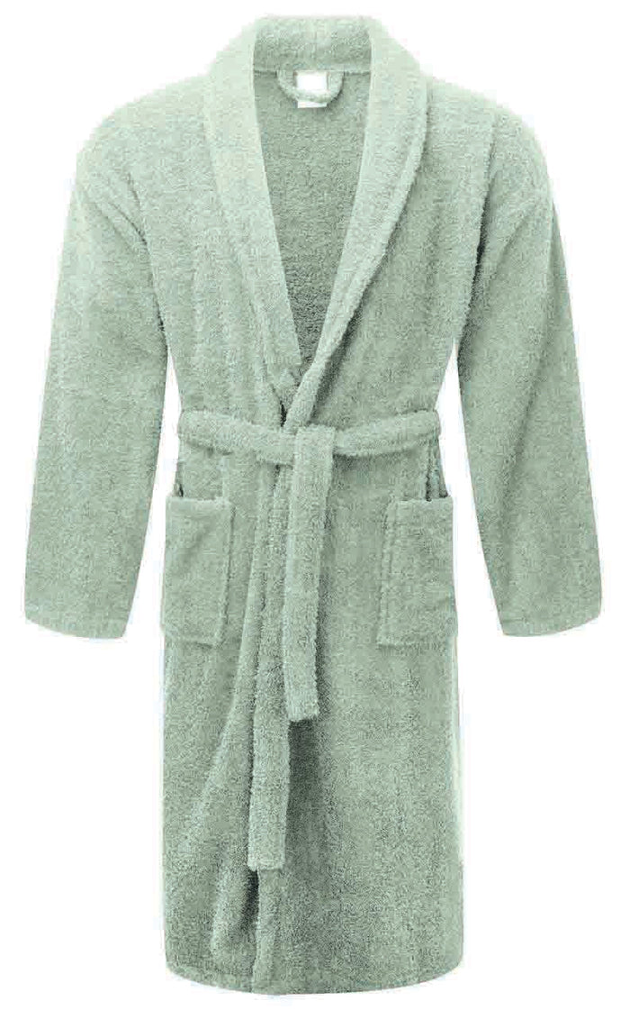 Chalet Robe Quick Dry Terry Cotton Eucalyptus
