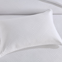 Atlantis Quilt Cover Set Jacquard White
