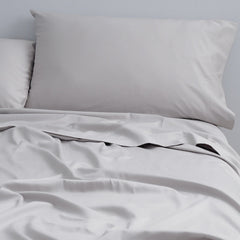 Organic Cotton Sheet Sets 250 Thread Count Silver