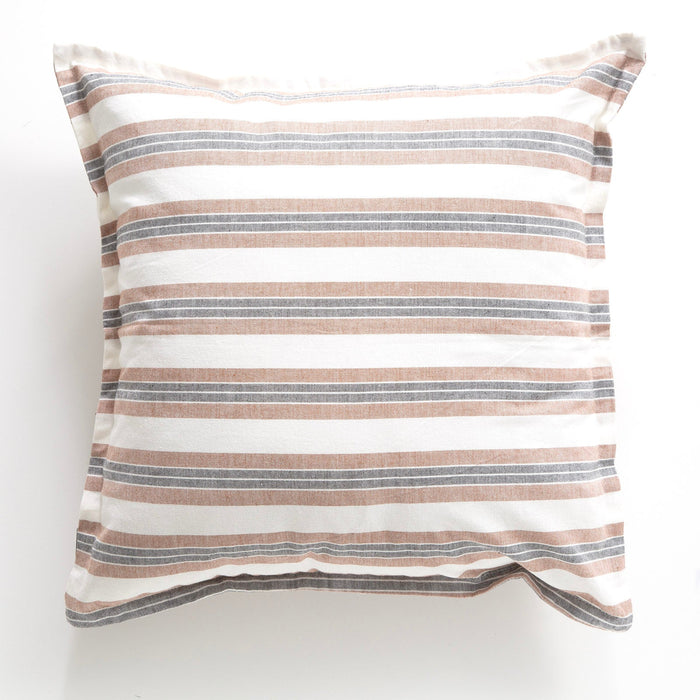 Marina Stripe Cushion 50 x 50cms Clay