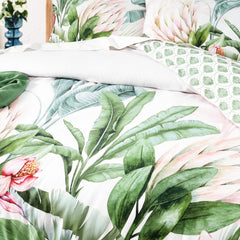 Kids Gardenia Quilt Cover Set Cotton Reversible