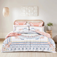 Kalina Quilt Cover Set 300 Thread Count Cotton Reversible