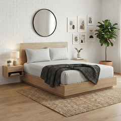 Organic Cotton Fitted & Pillow case Set Moonbeam - No Flat Sheet