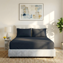 Organic Cotton Fitted & Pillow case Set Turbulence - No Flat Sheet