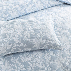 Westley Quilt Cover Set Jacquard Aqua
