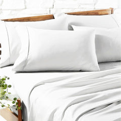 Egyptian Cotton 1200 Thread Count Sheet Set White