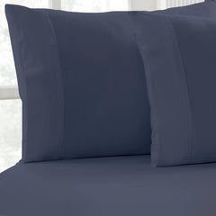 Flannelette Fitted & Pillowcase Set Ink - No Flat Sheet