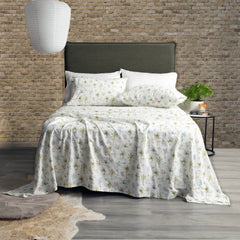Flannelette Sheet Set Egyptian Cotton Capri Palm