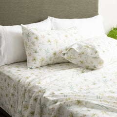 Kids Flannelette Sheet Set Egyptian Cotton Capri Palm