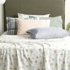 Flannelette Sheet Set Egyptian Cotton Capri Palm