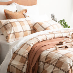 Flannelette Quilt Cover Set Twill Checks