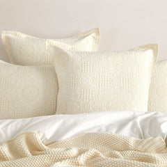 Dakota Quilt Cover Set Beige