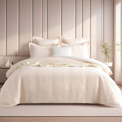 Bella Quilt Cover Set Blush
