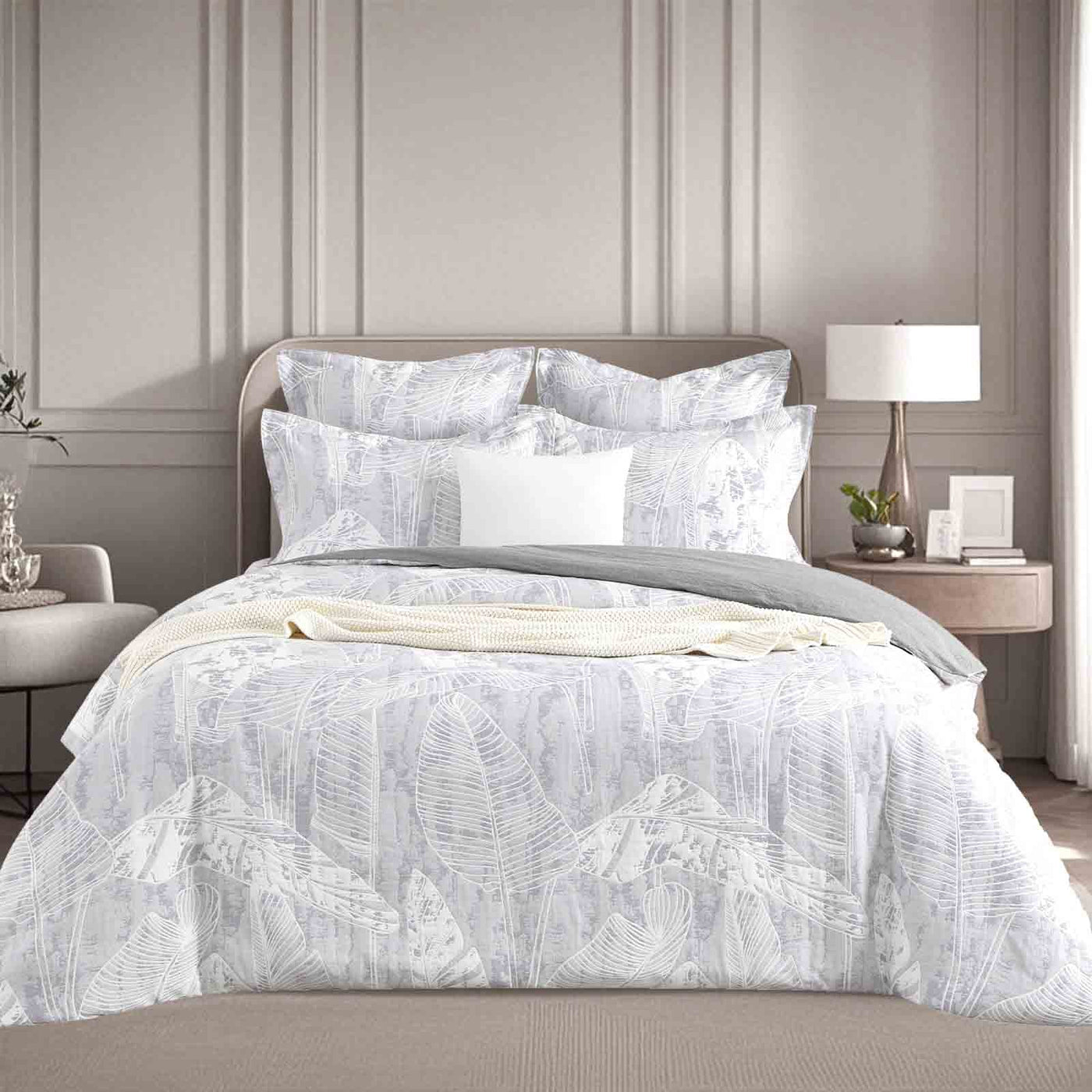 Grove Quilt Cover Set Charcoal