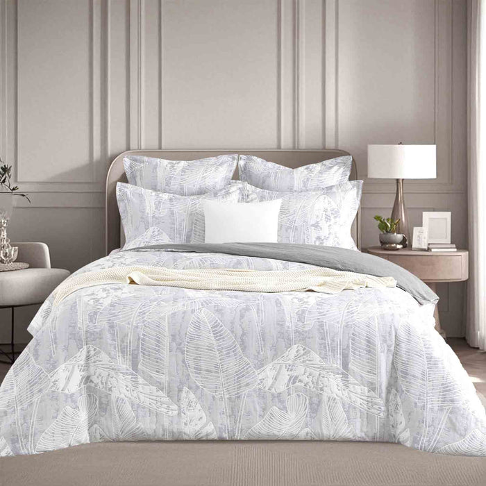 Grove Quilt Cover Set Charcoal