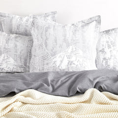 Grove Quilt Cover Set Charcoal