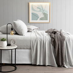 Jersey Sheet Set Organic Cotton Grey Marle