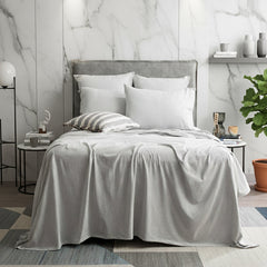 Jersey Sheet Set Organic Cotton Grey Marle