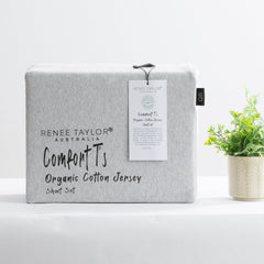 Jersey Sheet Set Organic Cotton Grey Marle
