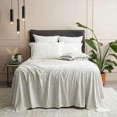 Jersey Sheet Set Organic Cotton Ecru