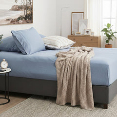 Jersey Knit Fitted Sheet Organic Cotton Ink - No Flat Sheet