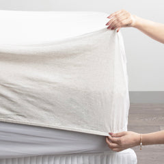 Jersey Knit Fitted Sheet Organic Cotton Ecru - No Flat Sheet