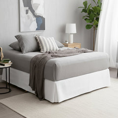 Jersey Knit Fitted Sheet Organic Cotton Charcoal - No Flat Sheet