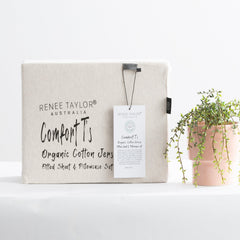 Jersey Knit Fitted Sheet Organic Cotton Oatmeal - No Flat Sheet