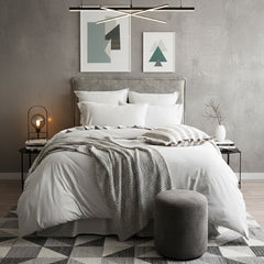 Jersey Quilt Cover Set - Organic Cotton Comfort T’s Grey Marle