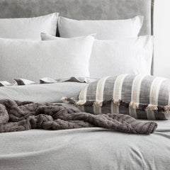 Jersey Quilt Cover Set - Organic Cotton Comfort T’s Grey Marle