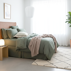 Jersey Quilt Cover Set - Organic Cotton Comfort T’s Olive