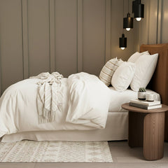 Jersey Quilt Cover Set - Organic Cotton Comfort T’s Oatmeal