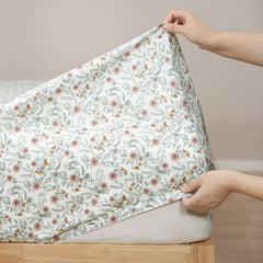 Kids Red Gum Cotton Printed Sheet Set